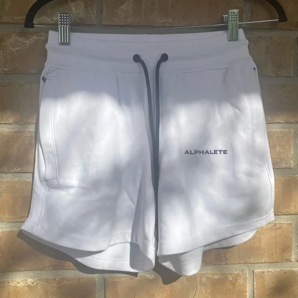 Alphalete Women's Essential Core Athletic Shorts White Size Small - Picture 4 of 8